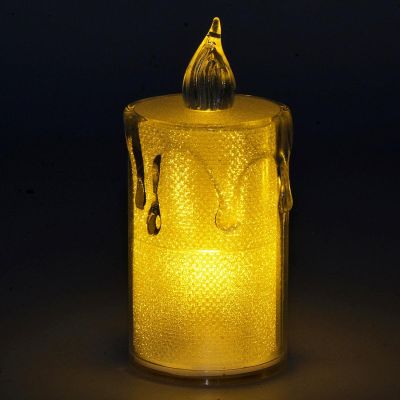 12. Dekorative LED-Kerze 3,5 x 8 cm