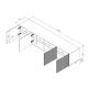 7. TV-Schrank PAFOS 200x40x52 weiß matt
