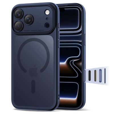 8. Tech-Protect Magpeak Magsafe CC Case für iPhone 17 Pro Max – Matt Marineblau