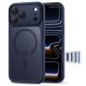 8. Tech-Protect Magpeak Magsafe CC Case für iPhone 17 Pro Max – Matt Marineblau