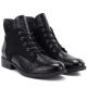 4. Damen-Ankle-Boots aus Lackleder, schwarz, Vinceza HX27-16524