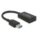 DeLOCK 65698 USB-Kabel USB 3.2 Gen 2 (3.1 Gen 2) 0,15 m USB A USB C 10 Gbit/s Schwarz