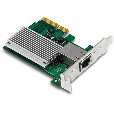 6. Trendnet TEG-10GECTX Netzwerkkarte, intern, kabelgebunden, PCI Express, Ethernet, 10000 Mbit/s, Grün, Grau