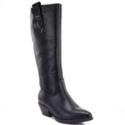 Schwarze Damen-Cowboystiefel aus Leder, Big Star UU274521