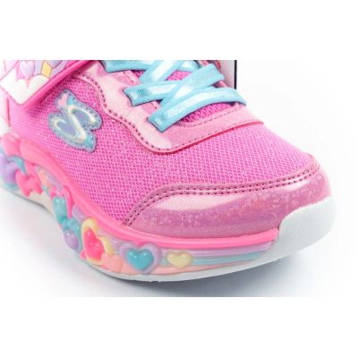 5. Skechers S Lights LED Kinder-Sportschuhe für Mädchen mit Klettverschluss