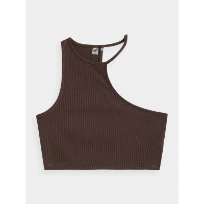 5. Asymmetrisches One-Shoulder-Crop-Top für Damen 4F