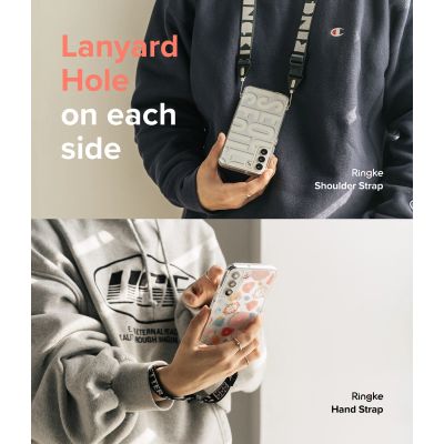 4. Ringke Fusion Design Armoured Case Cover mit Gelrahmen für Samsung Galaxy S22+ (S22 Plus) transparent (Floral) (F593R31)