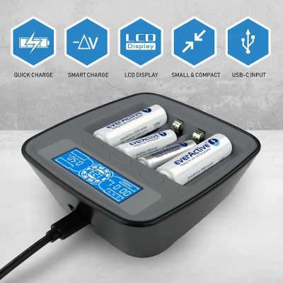 3. EVERACTIVE USB-C-Ladegerät für Ni-MH-Akkus NC1000MV2