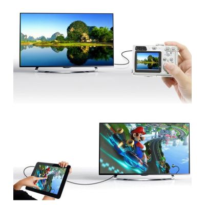 8. Ugreen adapterkabel HDMI (Buchse) - mini HDMI (Stecker) 4K 60 Hz Ethernet HEC ARC Audio 32 Kanäle 22 cm schwarz (20137)