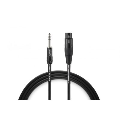 Warm Audio PREM-XLRF-TRSM-3 Audiokabel 0,9 m XLR 6,35 mm TRS Schwarz