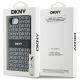 8. DKNY Repeat Texture Pattern with Tonal Stripe Hülle für iPhone 16e - Schwarz