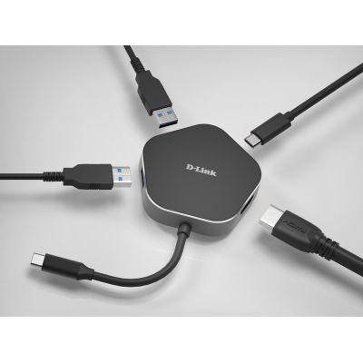 2. D-Link DUB-M420 Kabelgebundene Thunderbolt 3 Dockingstation, Aluminium, Schwarz