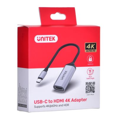 5. UNITEK Adapter USB-C - HDMI 2.0 4K 60Hz, Stecker/Buchse