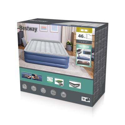 Bestway 67630 / 23 Luftmatratze Doppelmatratze Blau, Weiß Unisex