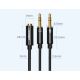 12. Ugreen AUX-Splitterkabel 3,5-mm-Miniklinke (weiblich) - 2x 3,5-mm-Miniklinke (männlich - Mikrofon und Kopfhörer) schwarz (AV140 20899)