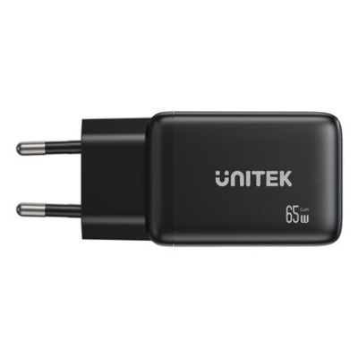 9. UNITEK GAN Wandladegerät 2x USB-C USB-A, PD 3.0, 65W, Schwarz