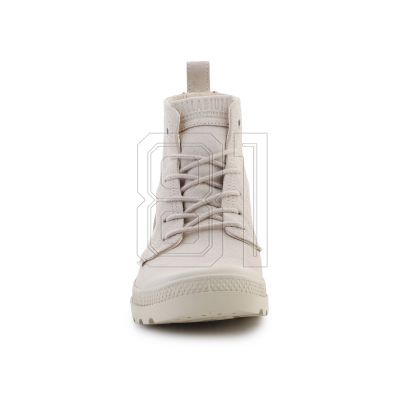 3. Palladium Pampa Hi Skin U 74379-155-M Weiße Kappe Graue Schuhe