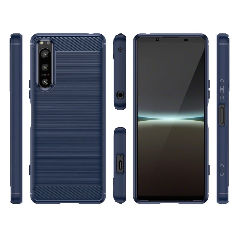 3. Thunder Case Xiaomi Poco M4 5G Silikon-Rüstungshülle blau