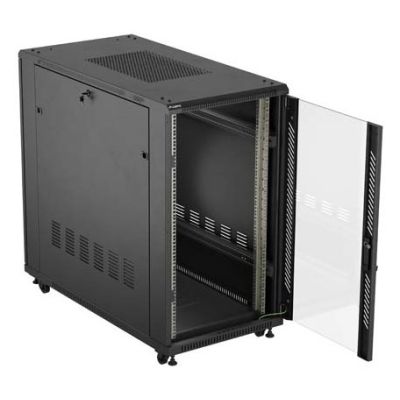 6. Lanberg FF01-6222-12B 22U Rack, freistehend, schwarz