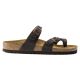 6. Birkenstock Mayari Habana schmale Damen-Flip-Flops, Nubukleder, Braun (0171323)