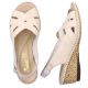 26. Rieker W RKR682 bequeme Ledersandalen beige