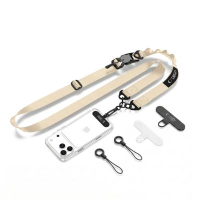 Tech-Protect C9S Umhängetasche mit Seil für Handys – Beige