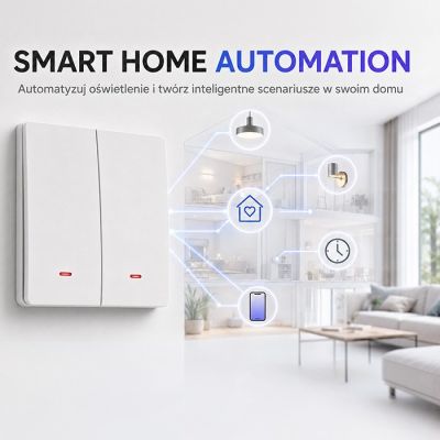 2. QOLTEC LICHT-EIN/AUS-SCHALTER | 2-KANAL | WLAN | TIMER | TUYA | WEISS