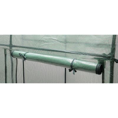 32. Gewächshaus-Gartentunnel mit zwei Eingängen für Tomaten und Gurken, 200 x 100 x 180 cm, grün