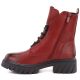 3. Damen-Stiefeletten mit Blockabsatz und Plateau in Rot Jezzi MR2502-9