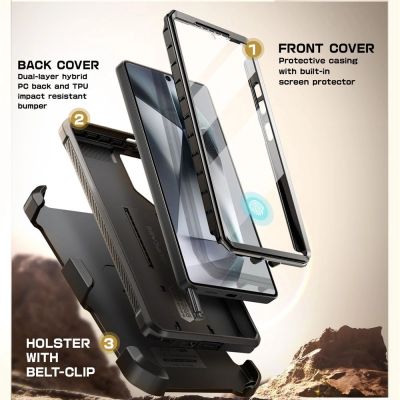4. Supcase Unicorn Beetle Pro Hülle für Samsung Galaxy S25 Ultra - Schwarz