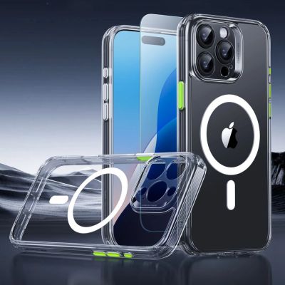 2. ESR Classic Pro Set Halolock MagSafe Hülle für iPhone 16 Pro Max – transparent