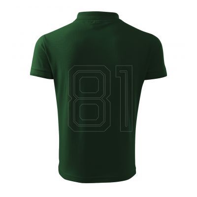 5. Malfini Pique Polo Free M MLI-F0306 flaschengrünes Poloshirt