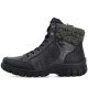 3. Rieker Z7230-00 Wasserdichte Leder-Damenstiefel Schwarz