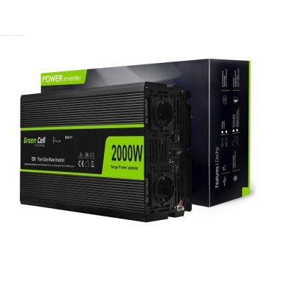GREEN CELL WECHSELRICHTER INV11 12V-230V 2000W/4000W REINE SINUSWELLEN-ENERGIE