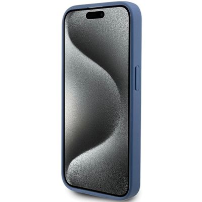 5. Guess 4G Stripe Collection Hülle für iPhone 15 Pro – blau
