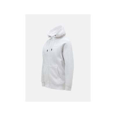 2. Peak Performance M Original Small Logo Zip Hood Sweatshirt weiß