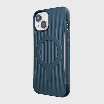 4. Raptic X-Doria Clutch Case iPhone 14 mit MagSafe Backcover blau