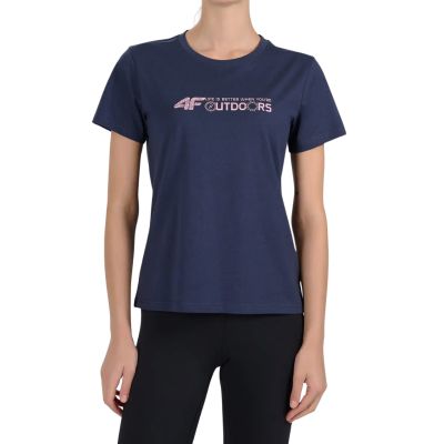 Damen-T-Shirt 4F F3495 marineblau 4FWAW26TTSHF3495 31S