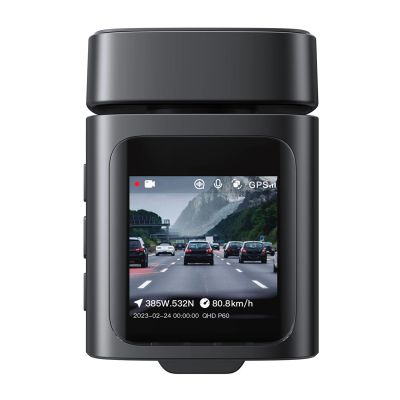 8. Baseus PrimeTrip VD1 Pro 4K Autokamera mit 1080p-Rückfahrkamera und Stromversorgungsset – Schwarz