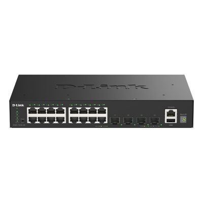 D-Link DGS-1530-20/E Managed L2 Gigabit Ethernet (10/100/1000) Netzwerk-Switch Schwarz
