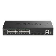 D-Link DGS-1530-20/E Managed L2 Gigabit Ethernet (10/100/1000) Netzwerk-Switch Schwarz