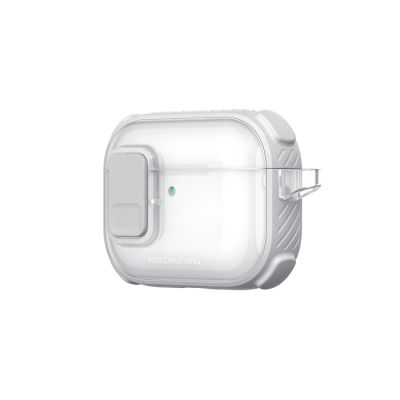 9. AmazingThing Titan Pro Mag Hülle, transparent, für AirPods Pro 3 – Weiß