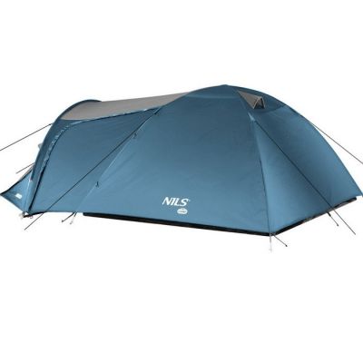 2. NILS CAMP Trekker NC6012 Campingzelt blau-grau