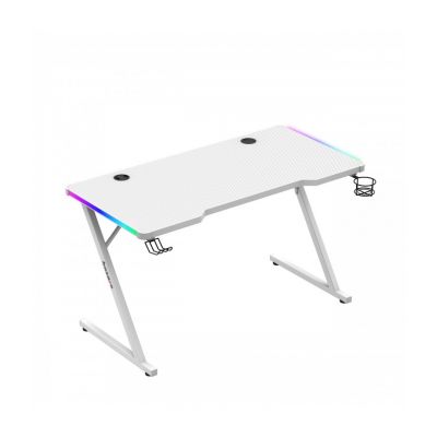Huzaro Hero 2.5 Weißer RGB-Gaming-Schreibtisch