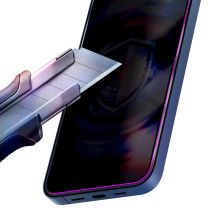 9H-gehärtetes Glas mit 3MK HardGlass Max Sichtschutzfilter für iPhone 15 Pro