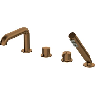 4-Loch-Badewannenarmatur mit Duschset