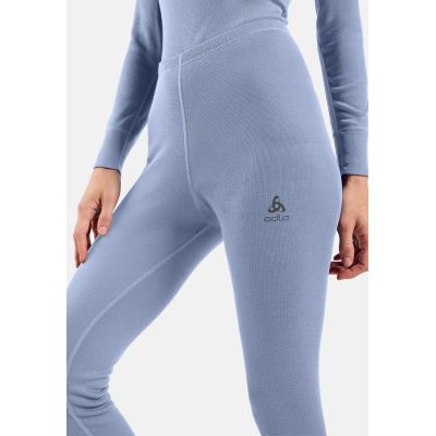 6. Odlo BL BOTTOM lange ACTIVE WARM Hose Größe M Blau-Grau