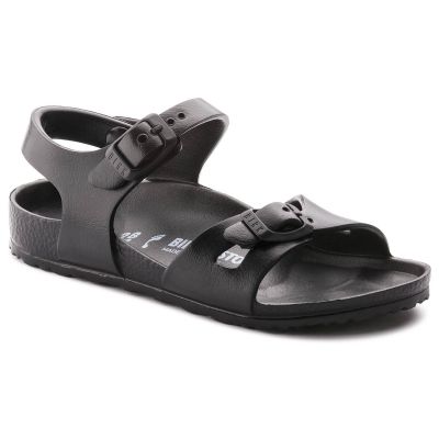 4. Birkenstock RIO KIDS EVA Black schmale Kindersandalen (0126113)