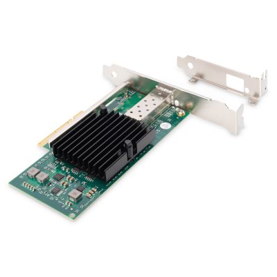 3. Einzelner 10-Gbit/s-Glasfaseranschluss (SFP+) auf PCI-Express-Karte, Chipsatz: Intel JL82599EN