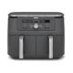 18. Ninja DZ400EU Doppelfritteuse 9,5 l, autonom, 2470 W, Heißluftfritteuse, Grau